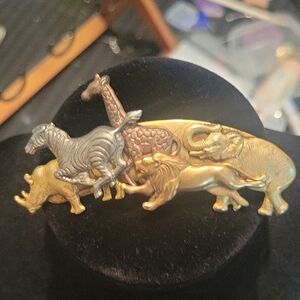 Gold and Silver Animal Brooch
